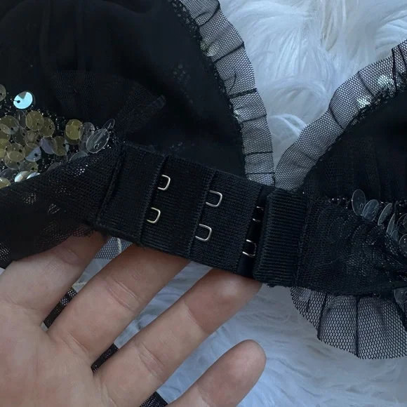 For Love & Lemons • Sequin Embellished Christelle Bralette Top - Picture 6 of 12